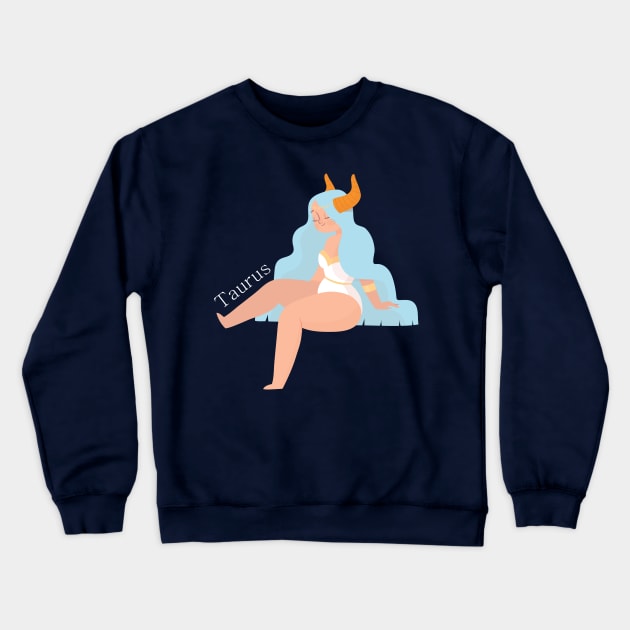 Taurus Crewneck Sweatshirt by gnomeapple